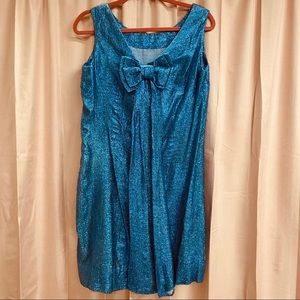 Fab 60’s Sparkle Tinsel Mini Mod Shift Dress